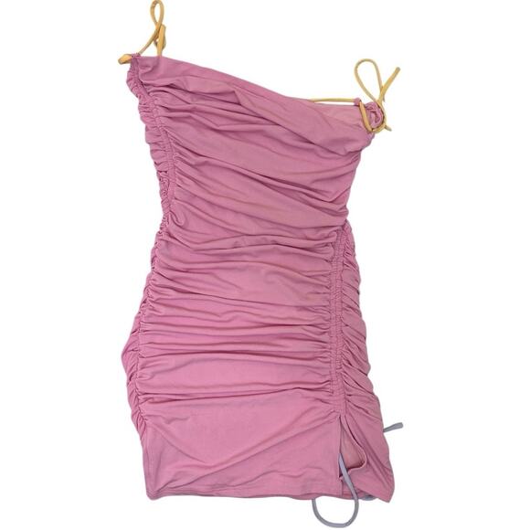 White Fox Boutique RECKLESS HEART MINI‎ DRESS Size Medium Pink - Picture 3 of 10